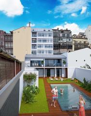 Apartament a Parque San Francisco - Uría. Residencial parque san francisco, planta baja con jardín privado