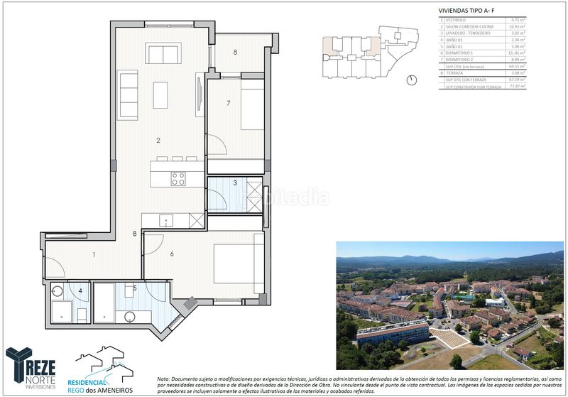 Foto 1ee35bcf-6881-4481-aea3-6e0761e2e49f. Pis 78m<sup>2</sup> a rúa pedregal 65 a Bertamirans Ames