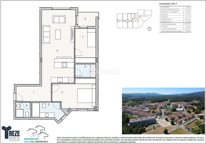 Foto a44dcd80-cfa5-4260-a4ce-eaacecafa229. Appartamento 77m<sup>2</sup> con riscaldamento parcheggio in Bertamirans Ames