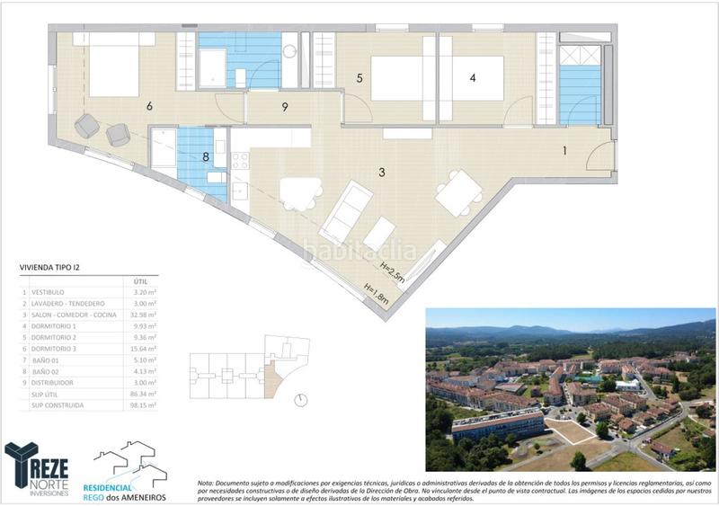 Foto 103d02e4-14b9-4c06-81fa-1aeca4009eac. Attico 98m<sup>2</sup> con riscaldamento parcheggio in Bertamirans Ames
