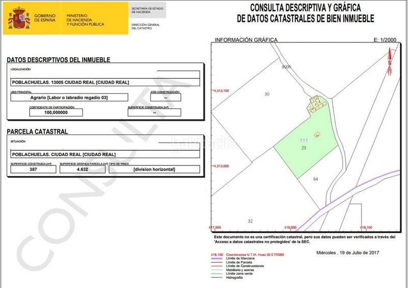 Foto ac60b7d6-58d6-411a-a501-38c652c74451. Rural plot in La Poblechuela Ciudad Real