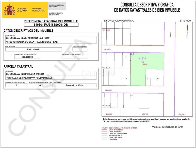 Foto f1d7028d-10e1-469d-ab15-29fdf95a2293. Terreno residenziale in Torralba de Calatrava