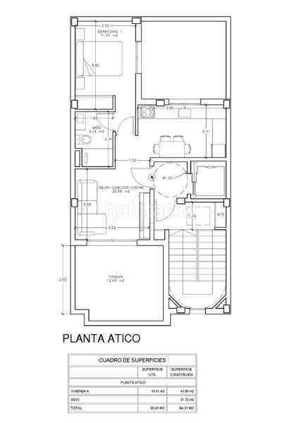 Foto b757ac9f-d19d-432d-a52e-18b5ed5117c9. Àtic a calle miguel servet 14 a San Pablo Albacete