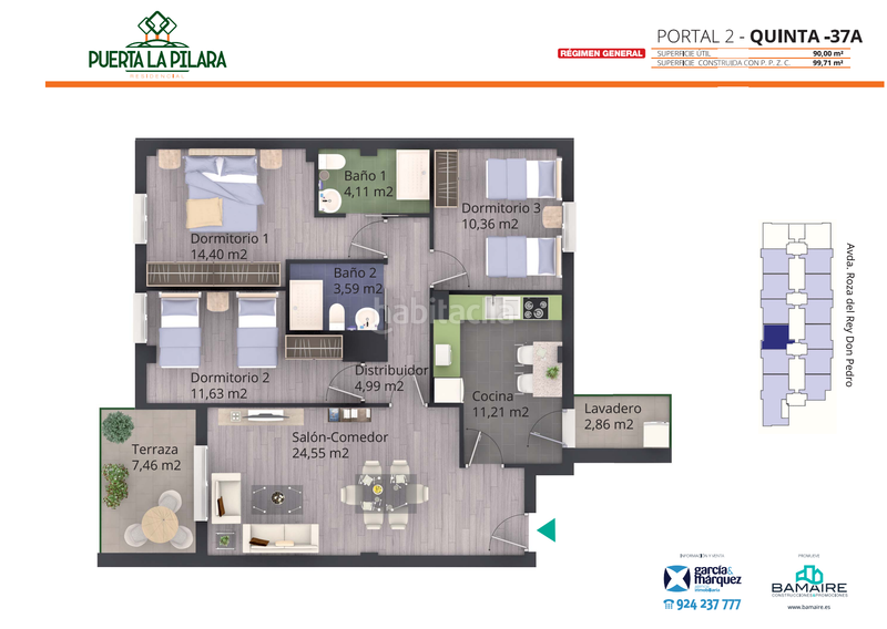 Foto 10952c99-2a9c-4fc8-807d-0fe2bdc5af26. Appartement avec parking piscine dans Carretera de Sevilla - Los Montitos Badajoz