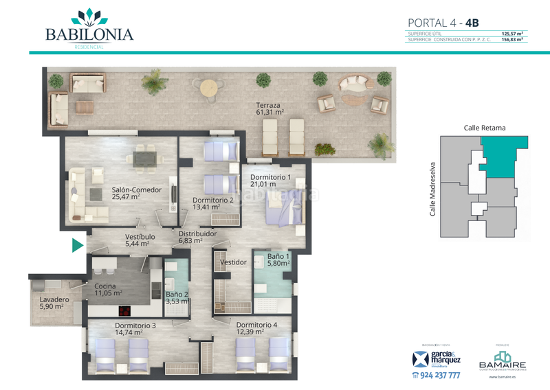 Foto a4832614-954a-4dbe-96a9-b2631dd7567f. Dachwohnung mit pool in Ciudad Jardín Badajoz