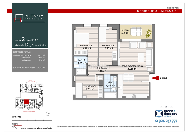 Foto 459b9440-f3aa-452c-87d5-41b63c5bf658. Piso  de 3 dormitorios en Maria Auxiliadora - Barriada de Llera Badajoz