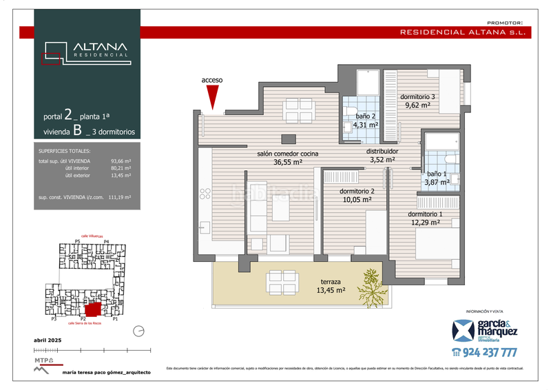 Foto ba7dcfe0-9fa9-40d8-a133-94df495ac09e. Piso  de 3 dormitorios en Maria Auxiliadora - Barriada de Llera Badajoz