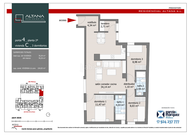Foto ed20a9ab-be48-4521-8368-ba640420396b. Piso  de 3 dormitorios en Maria Auxiliadora - Barriada de Llera Badajoz