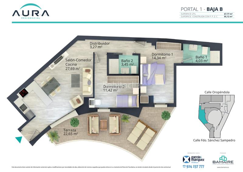 Foto cbef51e8-faa0-4c09-84ac-ce0af7392ea2. Piano terra 95m<sup>2</sup> in calle fernando sánchez sampedro 41 in Badajoz