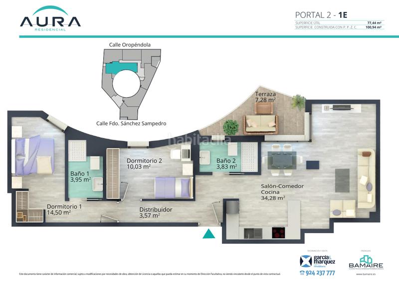 Foto 3ca2c5a0-8713-4231-83dd-bb4d44b0a6f1. Appartamento 100m<sup>2</sup> in calle fernando sánchez sampedro 41 in Badajoz