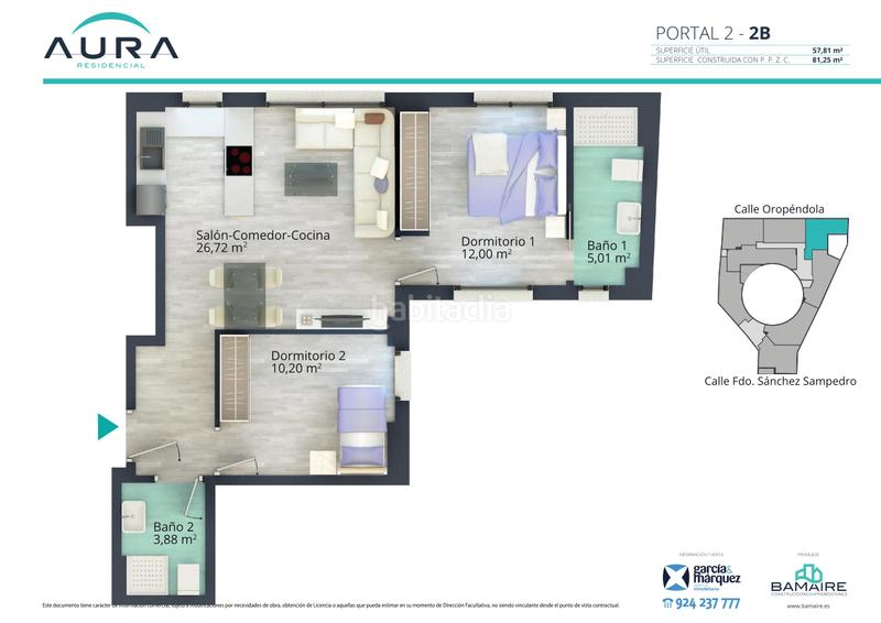 Foto a4cf8449-6c61-456c-8a9e-7a813896f669. Appartamento 81m<sup>2</sup> in calle fernando sánchez sampedro 41 in Badajoz