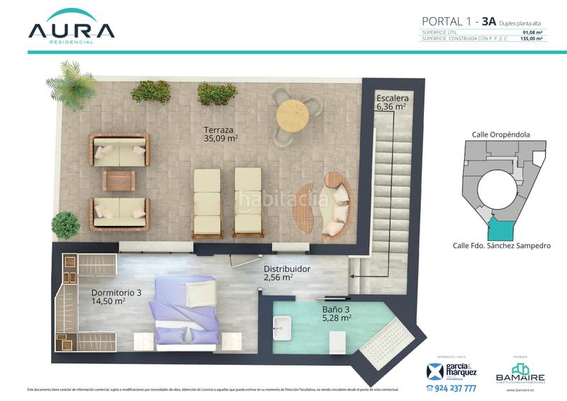 Foto 7f0c9830-75aa-4fad-ab76-3b596bd64648. Dúplex 135m<sup>2</sup> a calle fernando sánchez sampedro 41 a Pardaleras Badajoz