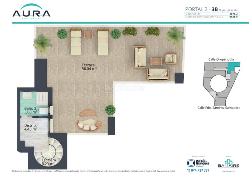 Foto f74ca5d2-6efb-4cee-ba96-91075127ed11. Dúplex 101m<sup>2</sup> en calle fernando sánchez sampedro 41 en Pardaleras Badajoz
