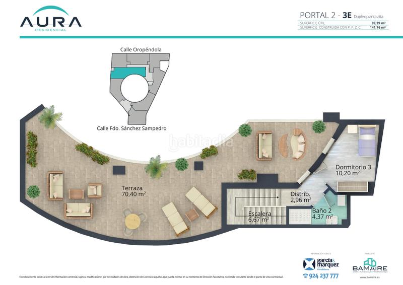Foto dd86126f-4071-499d-a07f-0e04c59a085f. Dúplex 141m<sup>2</sup> a calle fernando sánchez sampedro 41 a Pardaleras Badajoz