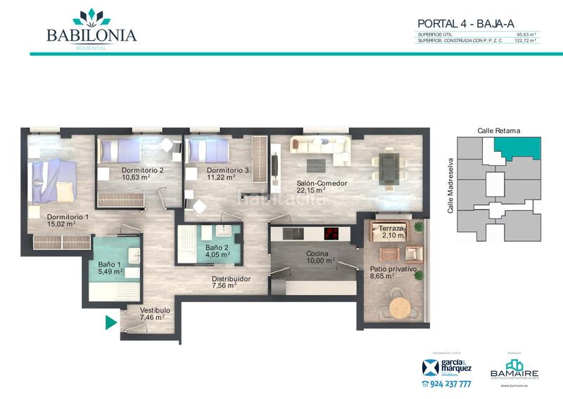 Foto f4c4b37e-897f-4638-b8fd-3e4d4af86aa9. Ground floor 122m<sup>2</sup> in calle retama 3 in Ciudad Jardín Badajoz
