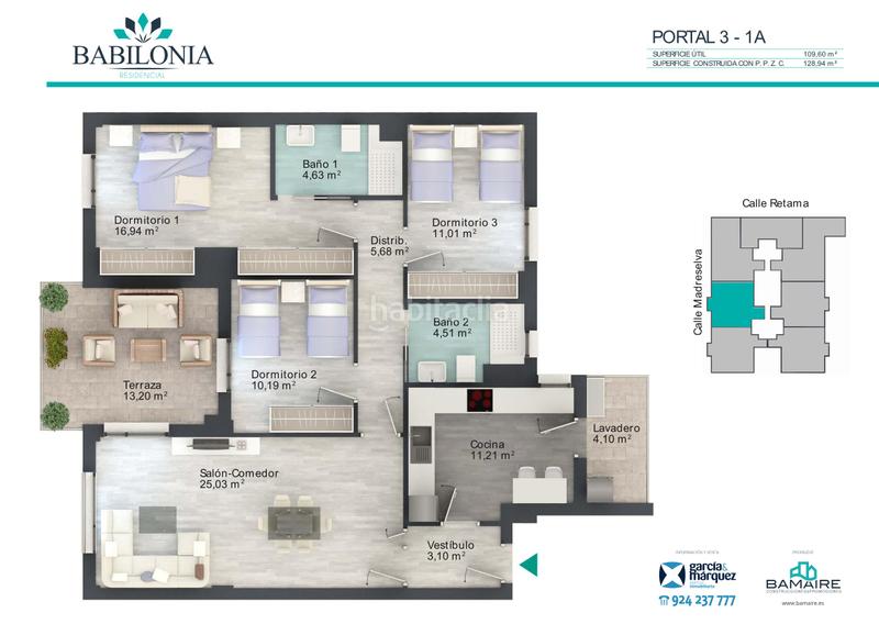 Foto c832a4f7-52ad-410d-bdc3-cbda57a2a296. Appartamento 128m<sup>2</sup> in calle retama 3 in Ciudad Jardín Badajoz