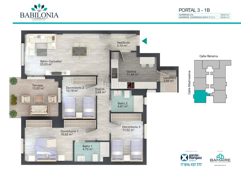 Foto abe73702-dc13-447b-baac-a85213b891f5. Etagenwohnung 130m<sup>2</sup> in calle retama 3 in Ciudad Jardín Badajoz