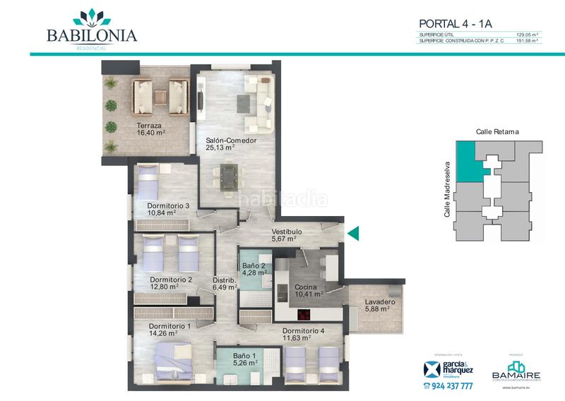 Foto 2eacbbcf-bfb5-4c5b-8907-93714c7d42f5. Etagenwohnung 159m<sup>2</sup> in calle retama 3 in Ciudad Jardín Badajoz