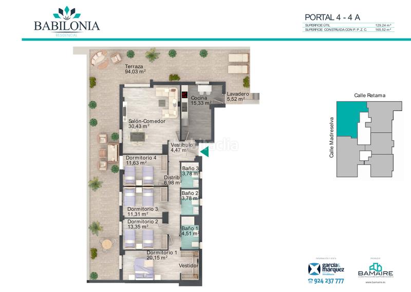 Foto 22c84c27-6540-41f0-879d-23a2b70e6667. Penthouse 165m<sup>2</sup> in calle retama 3 in Ciudad Jardín Badajoz