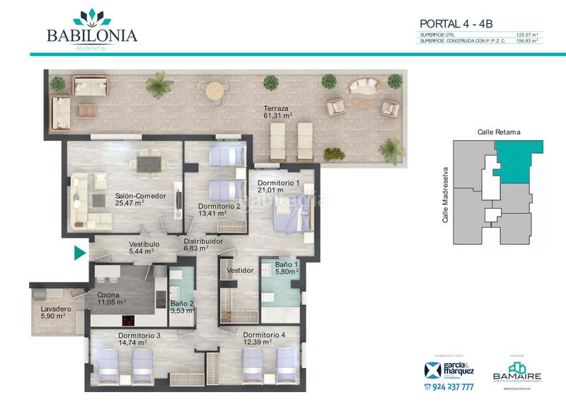 Foto 85ff2060-ce46-4982-a48f-355e6c4ea95f. Dachwohnung 156m<sup>2</sup> in calle retama 3 in Ciudad Jardín Badajoz
