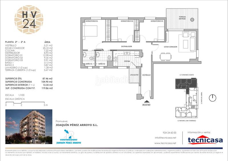 Foto 798383dc-2a6b-4c19-8488-748a02c8b0bb. Appartement 105m<sup>2</sup> dans calle hermanos vidarte 24 dans San Roque - Ronda Norte Badajoz
