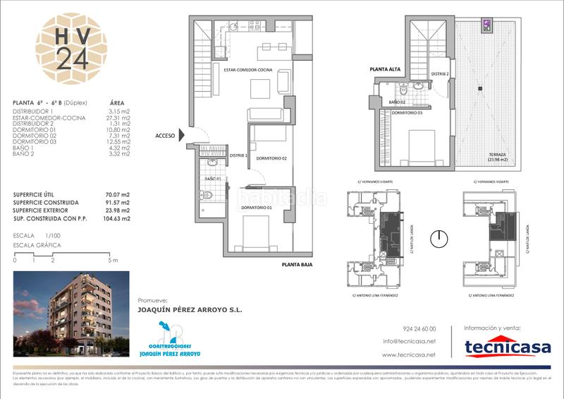 Foto 44f78be0-94b2-4c50-8227-4ac290ca0cb0. Dúplex 92m<sup>2</sup> en calle hermanos vidarte 24 en San Roque - Ronda Norte Badajoz
