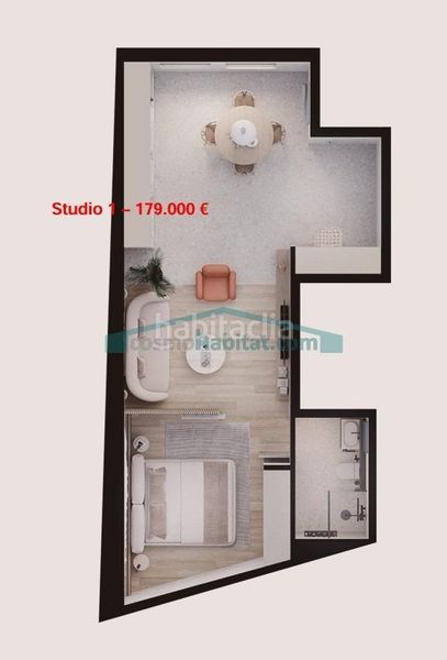 Foto f0a28a9a-bbae-4881-8c3b-d24c43583f7f. Estudi a Centro Urbano Benidorm
