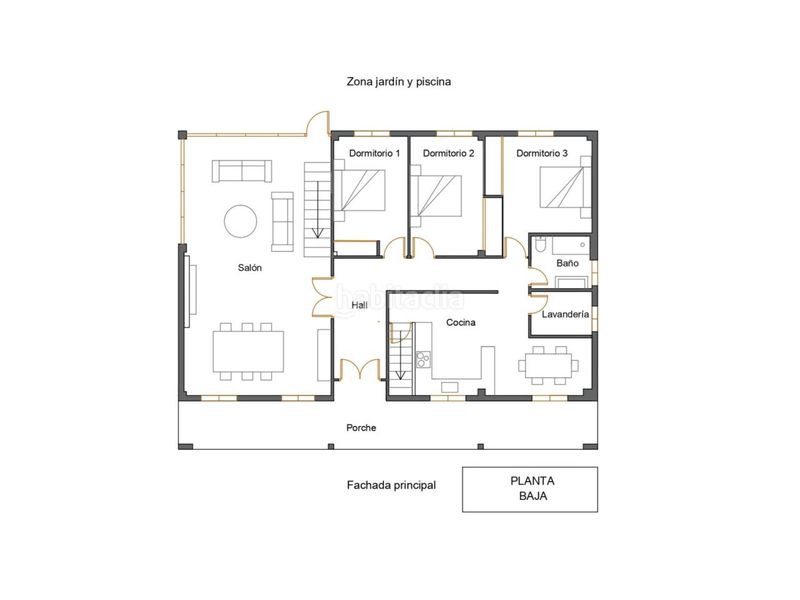 Foto b1db4b5b-3844-44ad-bae2-6596eae5631c. Casa amb piscina a Dorneda Oleiros
