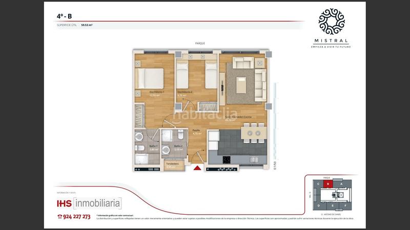 Foto 26a18728-4d6d-4a74-91b5-722c9bc070cb. Location appartement avec chauffage parking dans Maria Auxiliadora - Barriada de Llera Badajoz