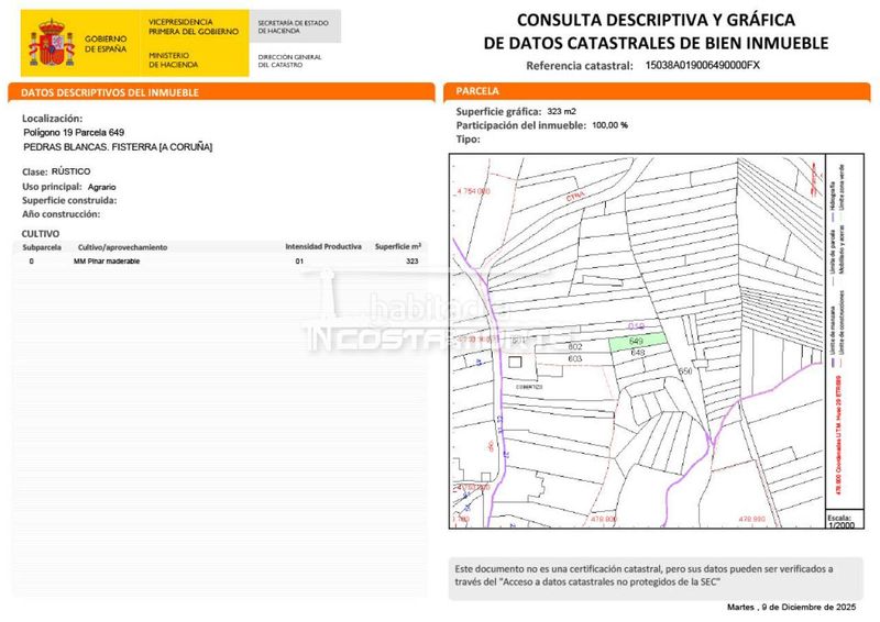 Foto 040a9593-7d3f-465f-8874-e5cbf9c9668c. Finca rústica a Fisterra