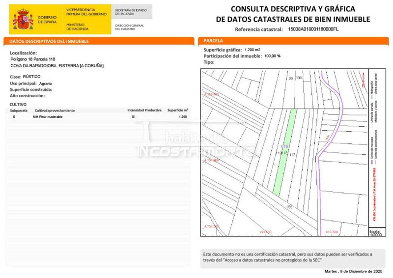 Foto adea10b5-02ef-41c6-9bfa-3eb2cd0a266d. Finca rústica en Fisterra