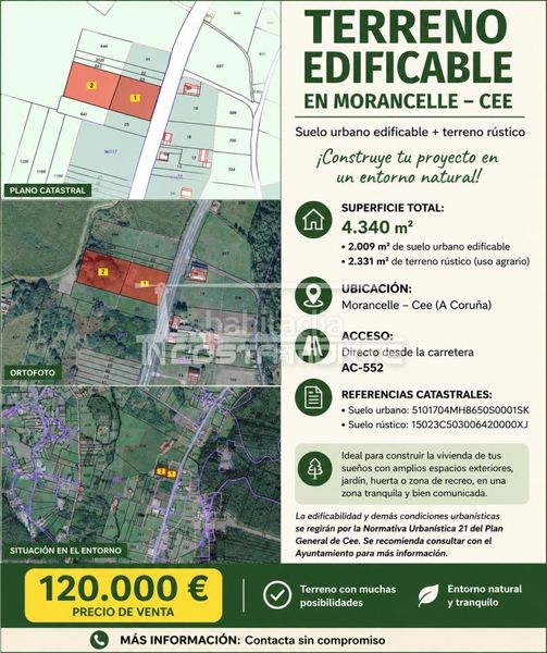Foto 9a41c754-3901-479c-8277-b4459676a76b. Terreny residencial a Cee