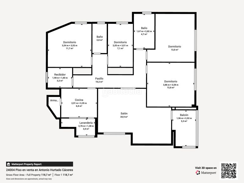 Foto acd94d5e-656f-4340-a365-ba7d677a4a2a. Piso  en venta en zona antonio hurtado en Centro Cáceres
