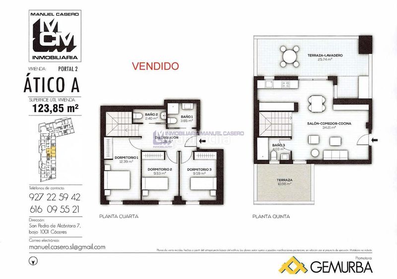 Foto 9cceb50e-7147-4a92-99c8-d29aa92258ff. Pis amb calefacció aparcament piscina a nuevo Cáceres Cáceres