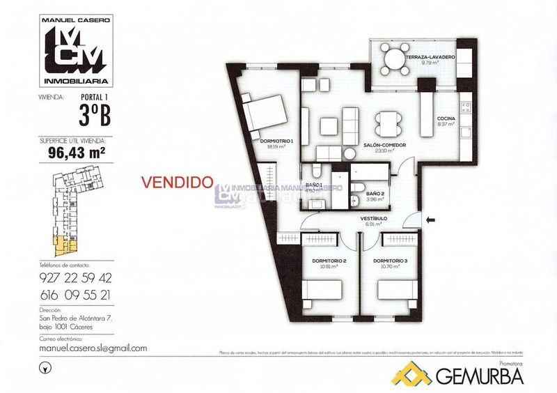 Foto c52ddc83-f405-4e85-86e0-ced858f3ab94. Pis amb calefacció aparcament piscina a nuevo Cáceres Cáceres