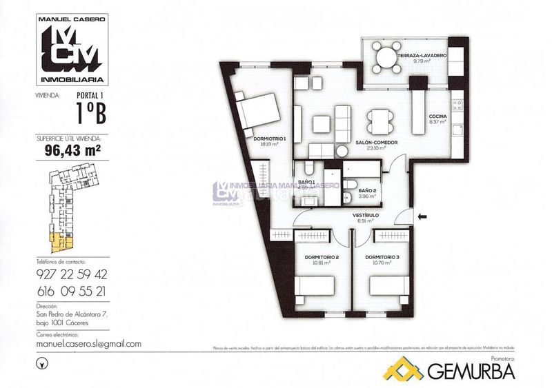 Foto e90fe9f4-1e80-4a9e-8e71-ba707419dddc. Pis amb calefacció aparcament piscina a nuevo Cáceres Cáceres