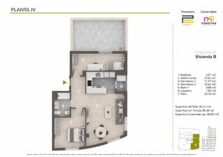 Apartament a Pardaleras. Moderno apartamento en badajoz con amplia terraza