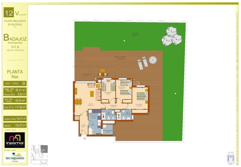 Foto 2d69f697-8381-4800-8f91-beeeb5104378. Piano terra 117m<sup>2</sup> in calle carmen valero 62 in Las Vaguadas Badajoz