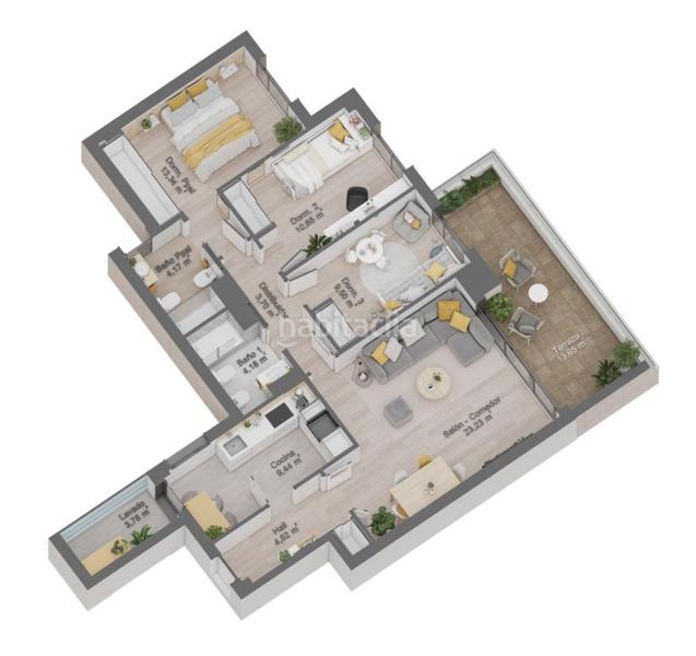 Foto 60da7bcf-1e22-40ff-b90a-36ef6cbe9b74. Flat 118m<sup>2</sup> in calle carmen valero 62 in Las Vaguadas Badajoz