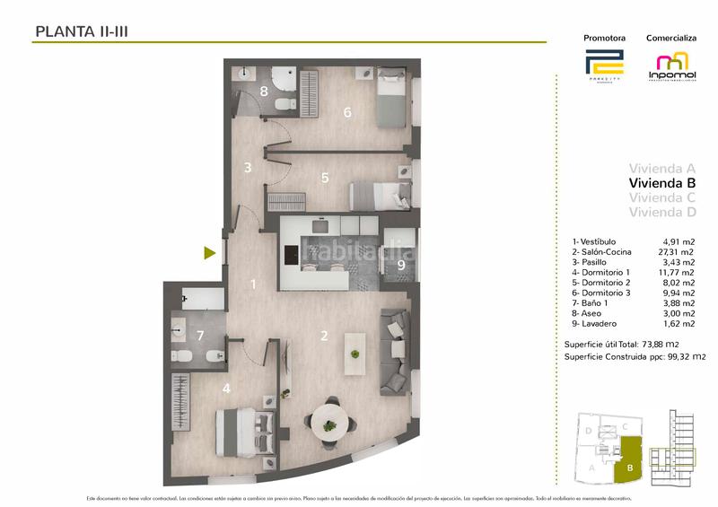 Foto 9a36afec-dcb9-4f5c-b7c2-6bbdcb9fcc63. Etagenwohnung 99m<sup>2</sup> in avenida juan sebastián elcano 51 in Badajoz