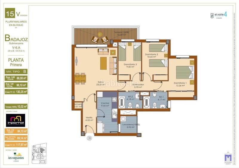 Foto 4c2278d5-a3fa-4c1f-ba5c-5fcf53741557. Appartement avec chauffage piscine dans Las Vaguadas Badajoz