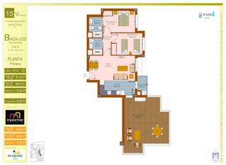 Apartament a Las Vaguadas. Apartamento moderno con una gran terraza y piscina comunitaria e