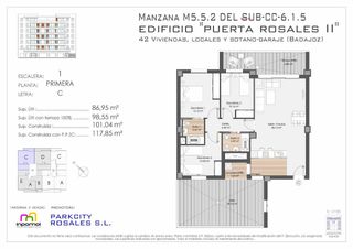 Etagenwohnung in Valdepasillas - La Paz - Huerta Rosales. Vive el confort!!! vivienda de 3 dormitoros con terraza y patio