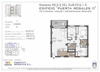Appartement à Valdepasillas - La Paz - Huerta Rosales. Vivienda de 3 dormitorios con terraza, piscina comunitaria y gim