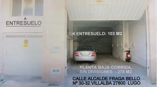 Local Comercial  N/a. Además de los 278 metros de bajo hay un entresuelo de 103 metros