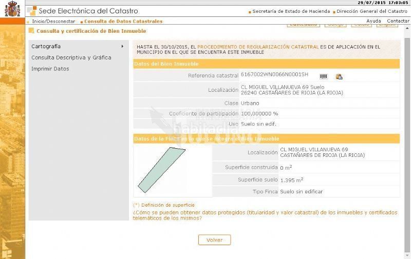 Foto e63d48b0-e63c-46ea-bb9f-0006631028d5. Wohngrundstück in calle miguel villanueva 53 in Castañares de Rioja