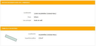 Terreno residenziale in Valdepeñas. Solar en venta en barrio lucero.