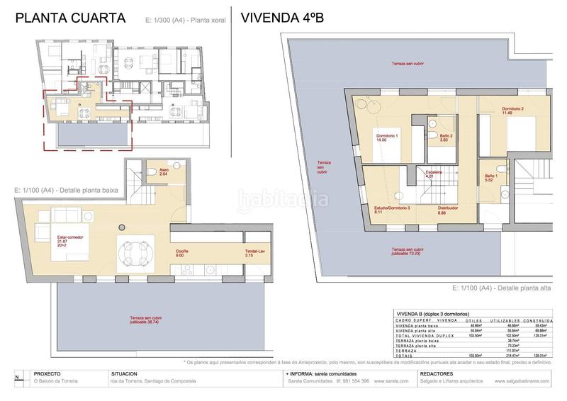 Foto f78b81e5-6a69-4661-a1e8-f3f43f970083. Duplex con riscaldamento parcheggio in Campus Norte - San Caetano Santiago de Compostela