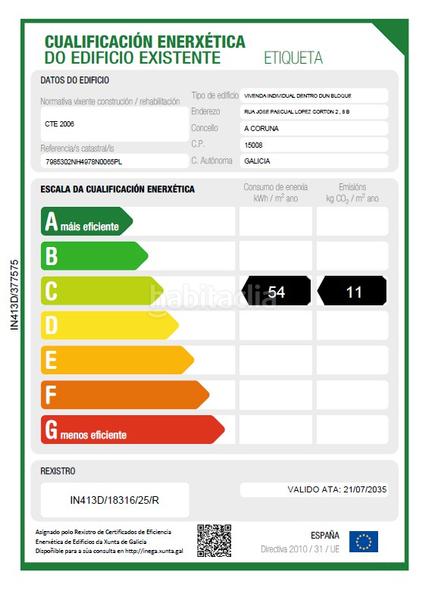 Foto abe1bb9d-3ece-4a9f-afee-41ec34bb1c67. Appartement dans rua josé pascual lópez-cortón 2 dans Coruña (A)