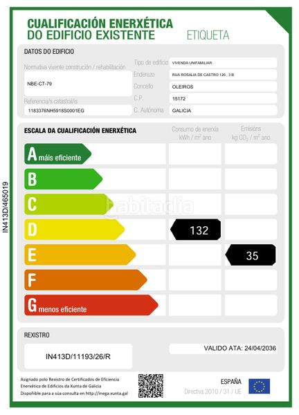 Foto 3dc97f29-ac99-4e0e-91d2-14b795d0a527. Xalet amb xemeneia calefacció aparcament piscina a Oleiros